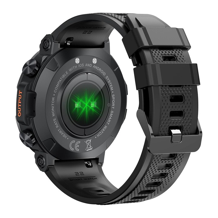 K56 Pro 1.39 inch Smart Silicone Strap Wristband Support Heart Rate Monitoring / Blood Pressure Monitoring(Black)