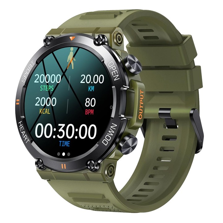K56 Pro 1.39 inch Smart Silicone Strap Wristband Support Heart Rate Monitoring / Blood Pressure Monitoring(Green)