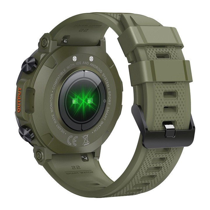 K56 Pro 1.39 inch Smart Silicone Strap Wristband Support Heart Rate Monitoring / Blood Pressure Monitoring(Green)