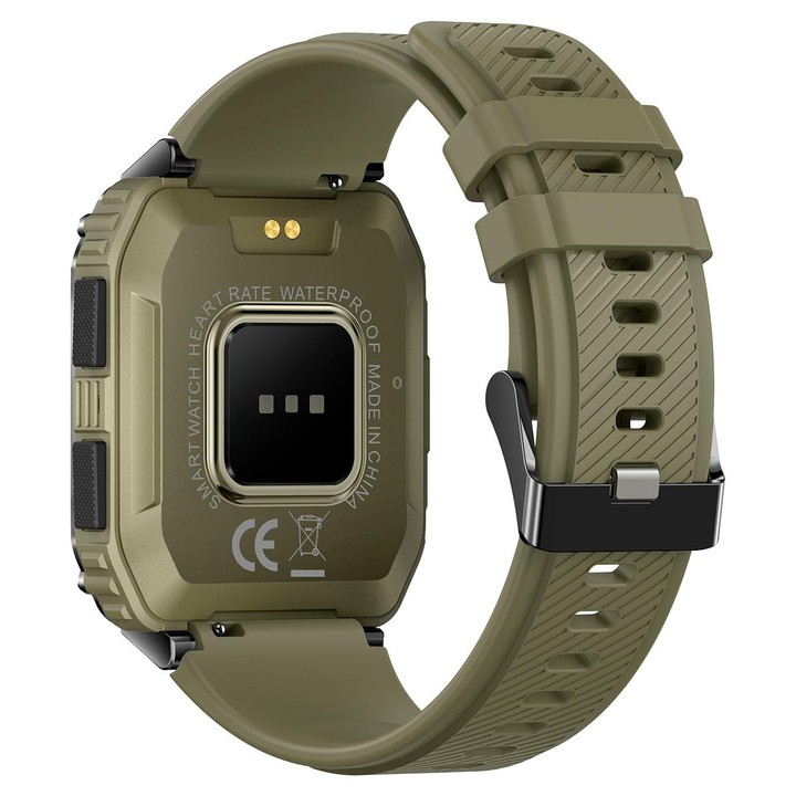 T3 1.95 inch Rugged Smart Sports Wristband Support Heart Rate Monitoring / Blood Pressure Monitoring(Green)