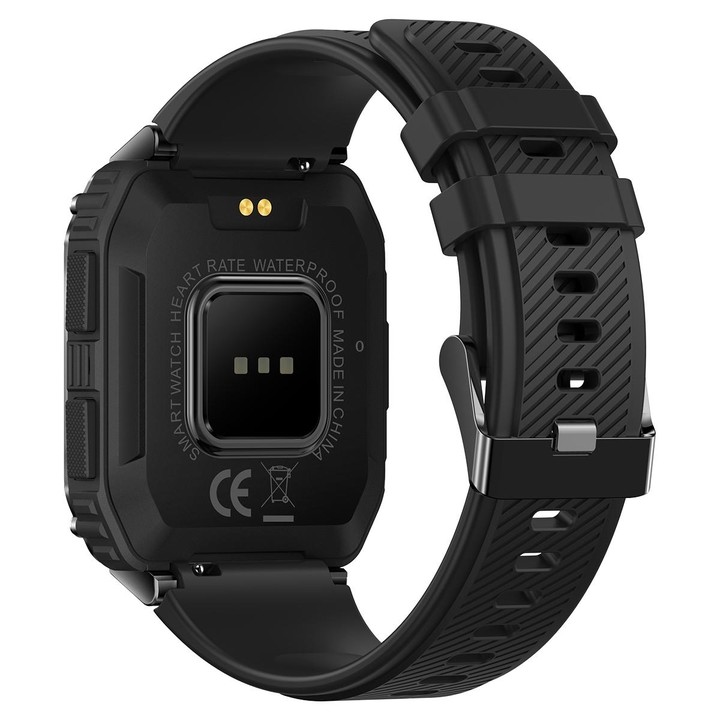 T3 1.95 inch Rugged Smart Sports Wristband Support Heart Rate Monitoring / Blood Pressure Monitoring(Black)