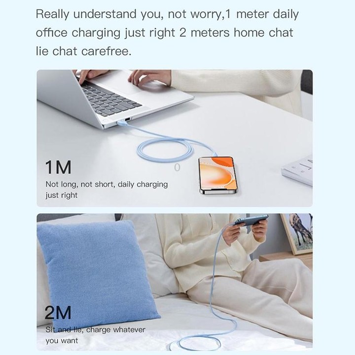 TOTU BT-022 Skin Sense Series Type-C to Type-C Silicone Data Cable, Length:2m(Black)