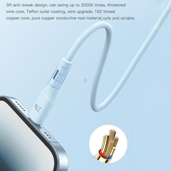 TOTU BM-007 Skin Sense Series USB to Micro-USB Silicone Data Cable, Length:2m(White)