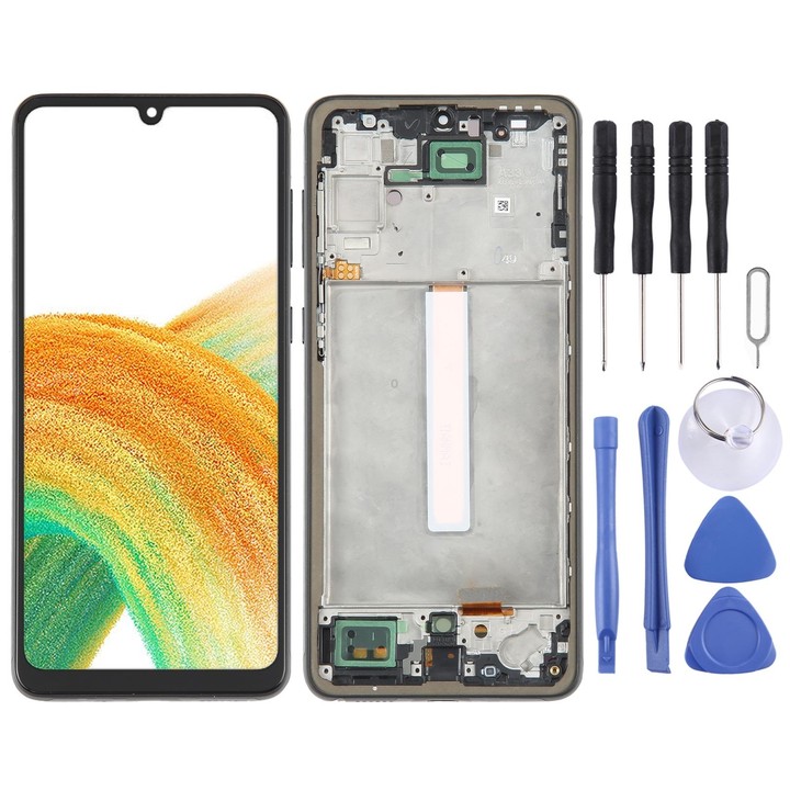 For Samsung Galaxy A33 5G SM-A336 6.36 inch OLED LCD Screen Digitizer Full Assembly with Frame(Black)