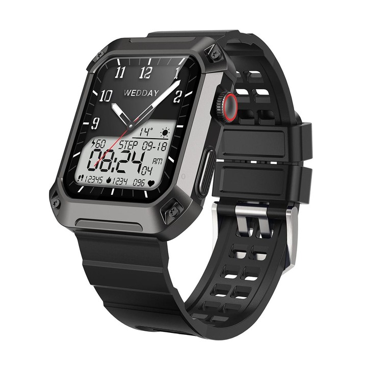 Rogbid Tank S2 1.83 inch IPS Screen Smart Watch, Support Bluetooth Calling / Blood Pressure / Sleep Monitoring(Black)