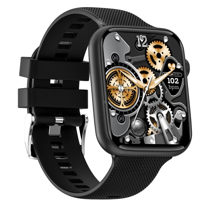 HT15 1.85 inch Silicone Band IP67 Waterproof Smart Watch, Support Bluetooth Calling / Sleep Monitoring(Black)
