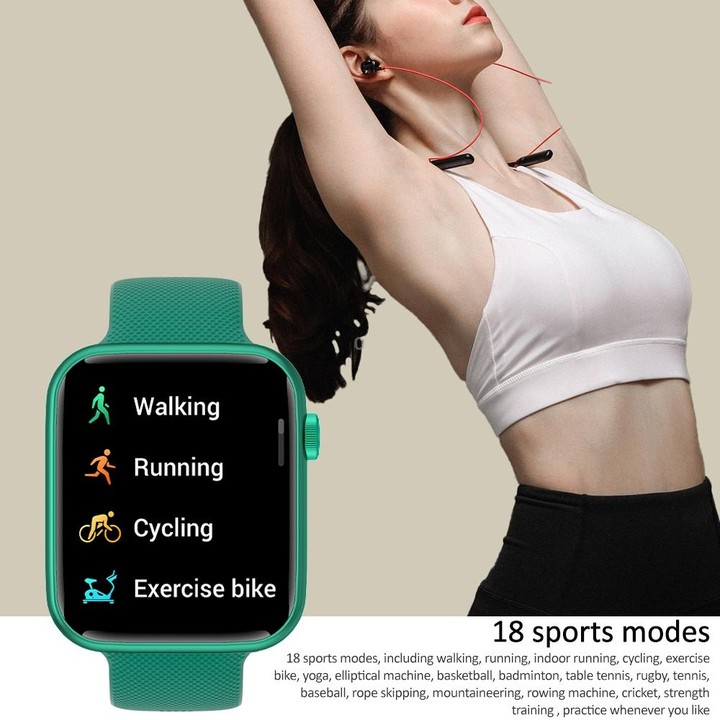 HT15 1.85 inch Silicone Band IP67 Waterproof Smart Watch, Support Bluetooth Calling / Sleep Monitoring(Black)