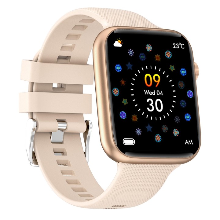 HT15 1.85 inch Silicone Band IP67 Waterproof Smart Watch, Support Bluetooth Calling / Sleep Monitoring(Gold)