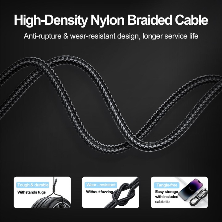 JOYROOM S-UC027A10 Extraordinary Series 3A USB-A to USB-C / Type-C Fast Charging Data Cable, Cable Length:1.2m(White)