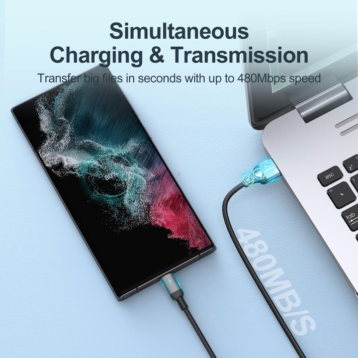 JOYROOM S-UC027A10 Extraordinary Series 3A USB-A to USB-C / Type-C Fast Charging Data Cable, Cable Length:1.2m(White)