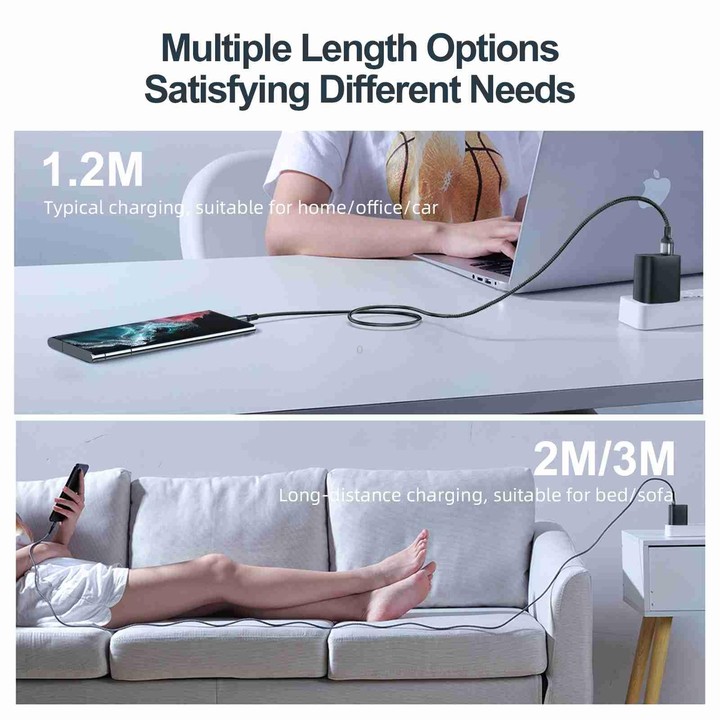 JOYROOM S-CC100A10 Extraordinary Series 100W USB-C / Type-C to USB-C / Type-C Fast Charging Data Cable, Cable Length:1.2m(White)