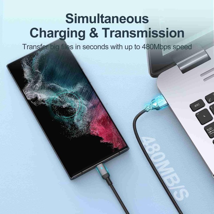JOYROOM S-CC100A10 Extraordinary Series 100W USB-C / Type-C to USB-C / Type-C Fast Charging Data Cable, Cable Length:1.2m(White)
