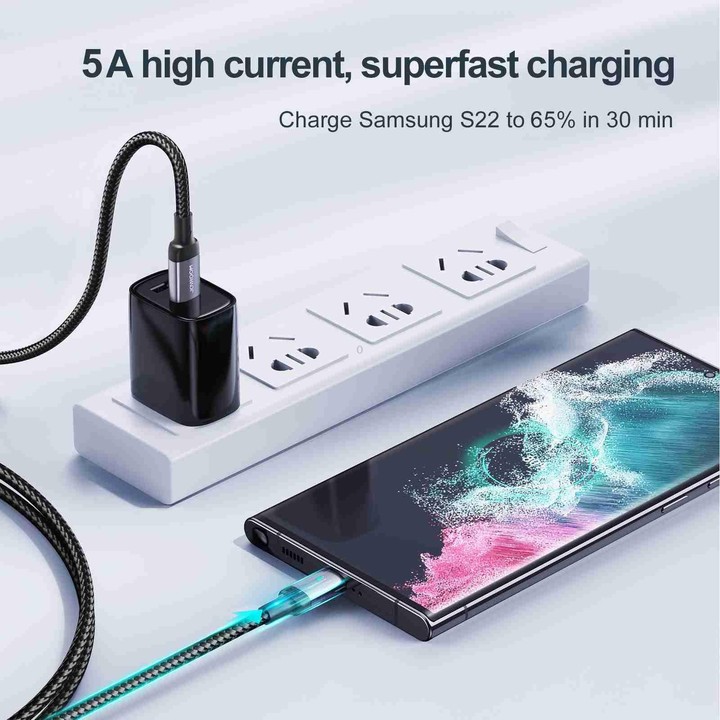 JOYROOM S-CC100A10 Extraordinary Series 100W USB-C / Type-C to USB-C / Type-C Fast Charging Data Cable, Cable Length:1.2m(White)