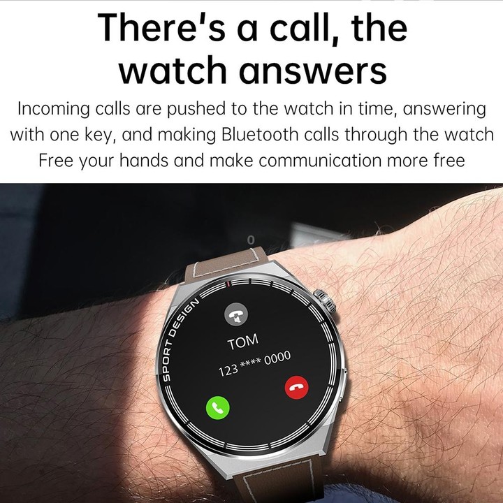 HDT 3 Max 1.6 inch Steel Band IP67 Waterproof Smart Watch Support Bluetooth Call / NFC(Silver)