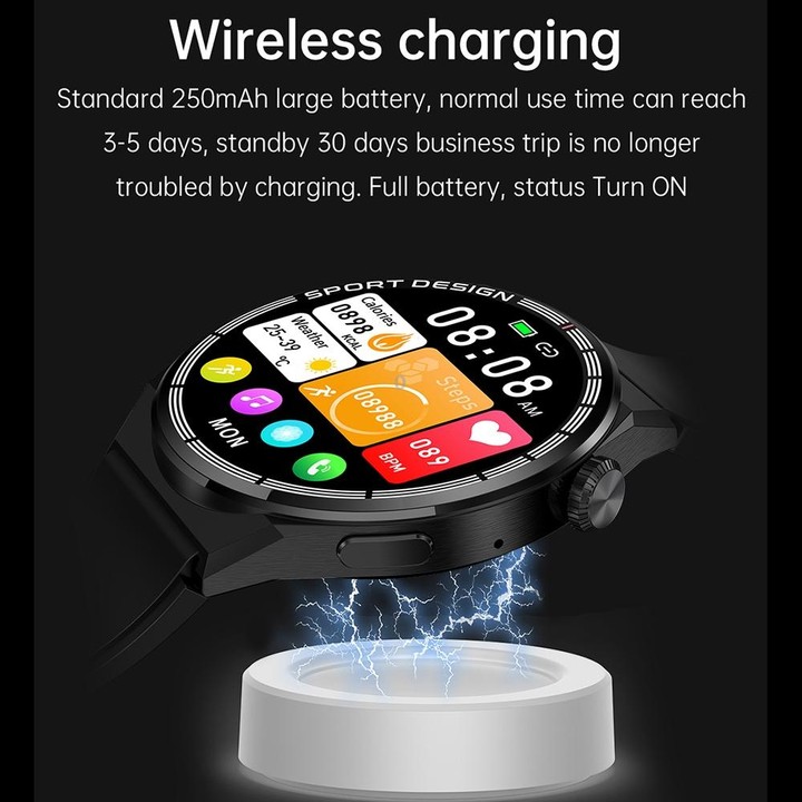 HDT 3 Max 1.6 inch Steel Band IP67 Waterproof Smart Watch Support Bluetooth Call / NFC(Silver)