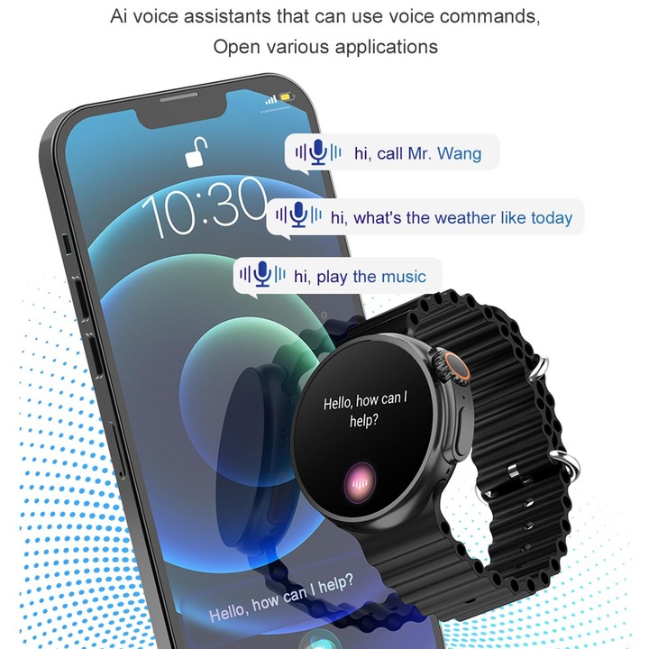 K9 Ultra Pro 1.39 inch Silicone Band IP67 Waterproof Smart Watch Support Bluetooth Call / NFC(Yellow)