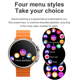 K9 Ultra Pro 1.39 inch Silicone Band IP67 Waterproof Smart Watch Support Bluetooth Call / NFC(Yellow)