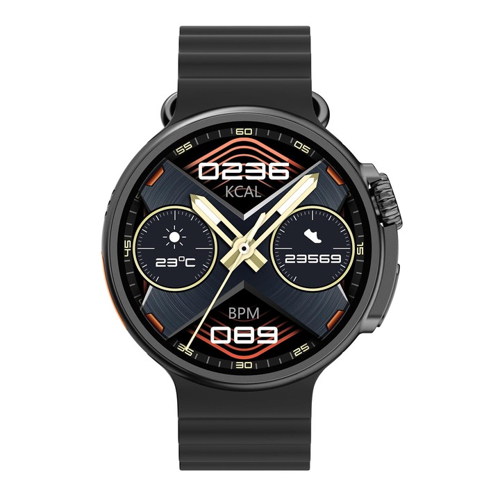 K9 Ultra Pro 1.39 inch Silicone Band IP67 Waterproof Smart Watch Support Bluetooth Call / NFC(Black)