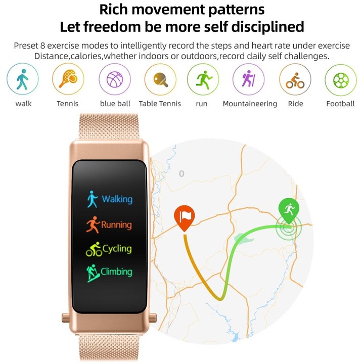 K50+ 0.96 inch Leather Band Earphone Detachable Life Waterproof Smart Watch Support Bluetooth Call(Black)
