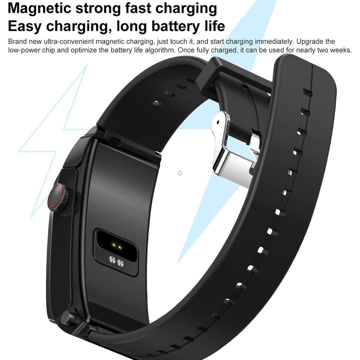 M6 1.5 inch Steel Band Earphone Detachable IP68 Waterproof Smart Watch Support Bluetooth Call(Gold)