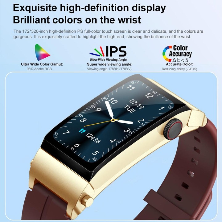 M6 1.5 inch Silicone Band Earphone Detachable IP68 Waterproof Smart Watch Support Bluetooth Call(Red)