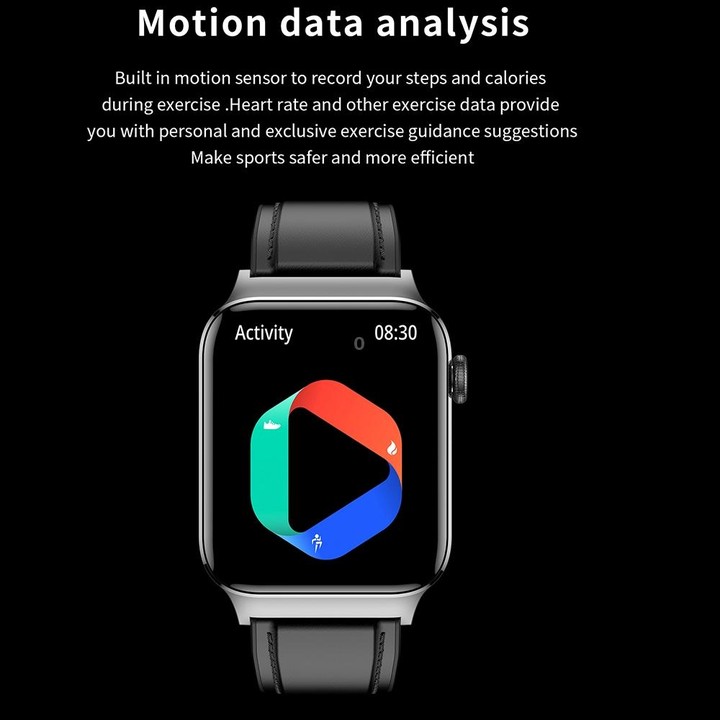 T50 1.85 inch Silicone Band IP67 Waterproof Smart Watch Supports Voice Assistant / Health Monitoring(Blue)