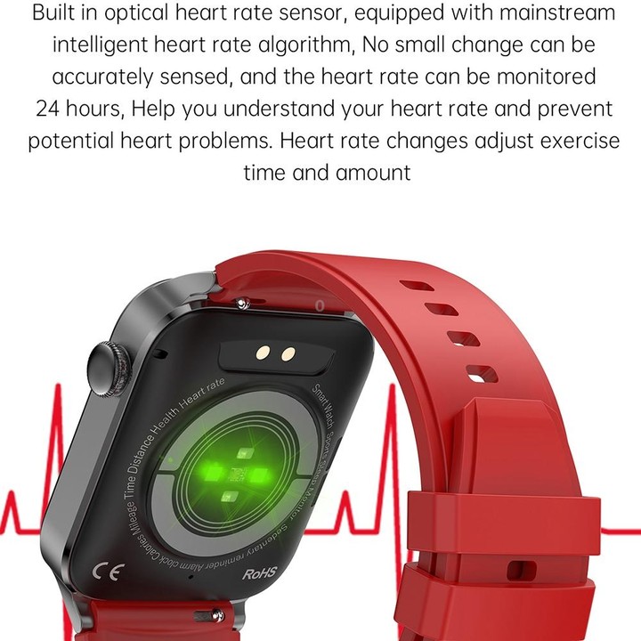 T50 1.85 inch Silicone Band IP67 Waterproof Smart Watch Supports Voice Assistant / Health Monitoring(Black)