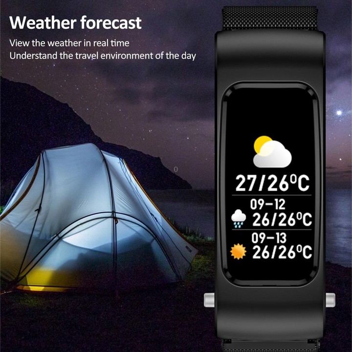 K60 1.08 inch Leather Band Earphone Detachable Life Waterproof Smart Watch Support Bluetooth Call(Black Silver)