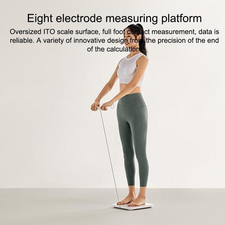 Original Xiaomi Mijia S800 Eight Electrode Body Fat Scale WiFi Bluetooth APP Support(White)