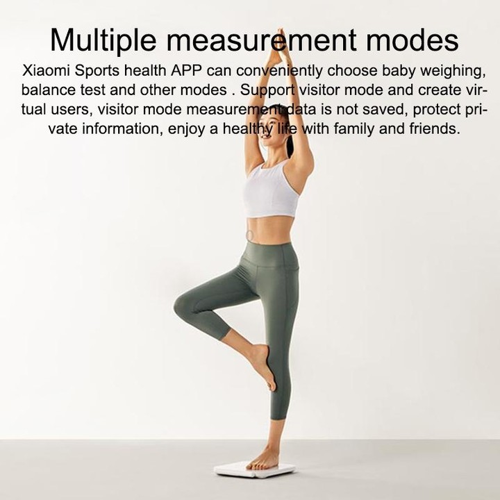 Original Xiaomi Mijia S800 Eight Electrode Body Fat Scale WiFi Bluetooth APP Support(White)