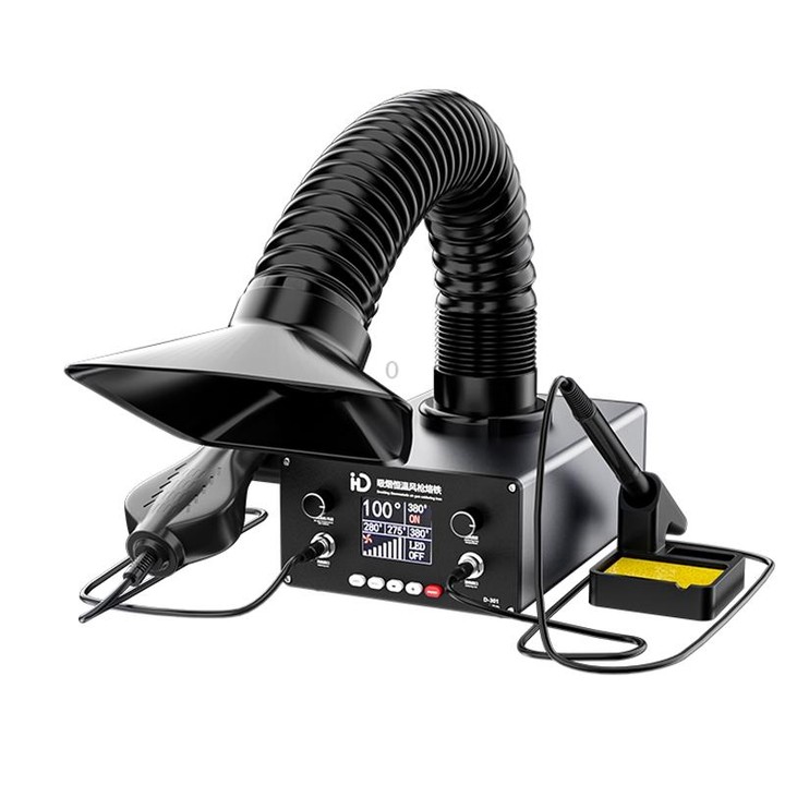 D301 Multifunctional Intelligent Smoking Constant Temperature Soldering Disassembly Rework Station(EU Plug)