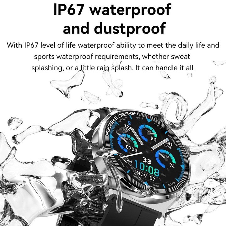 PG3 Pro 1.41 inch TFT Screen Smart Watch, Support Heart Rate / Blood Pressure Monitoring(Black)