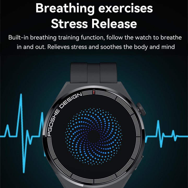 PG3 Pro 1.41 inch TFT Screen Smart Watch, Support Heart Rate / Blood Pressure Monitoring(Black)
