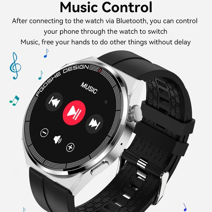 PG3 Pro 1.41 inch TFT Screen Smart Watch, Support Heart Rate / Blood Pressure Monitoring(Black)