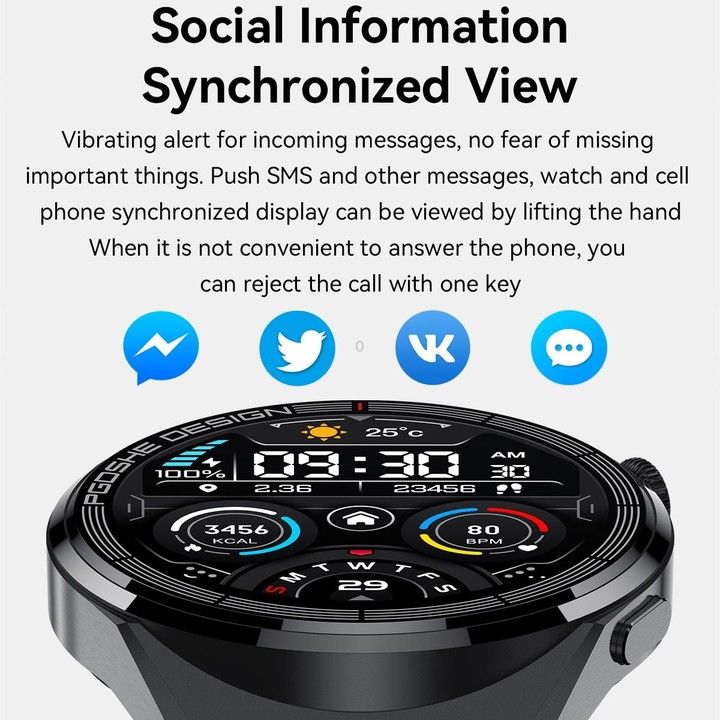 PG3 Pro 1.41 inch TFT Screen Smart Watch, Support Heart Rate / Blood Pressure Monitoring(Black)