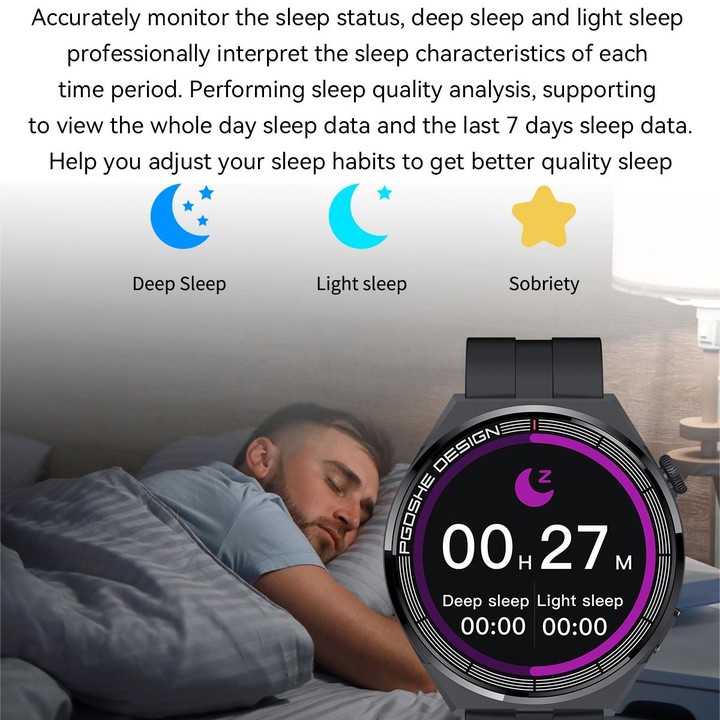 PG3 Pro 1.41 inch TFT Screen Smart Watch, Support Heart Rate / Blood Pressure Monitoring(Black)