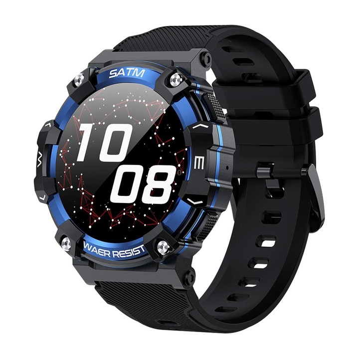 PG666 1.39 inch TFT Screen Bluetooth Call Smart Watch, Support Heart Rate / Blood Pressure Monitoring(Black Blue)