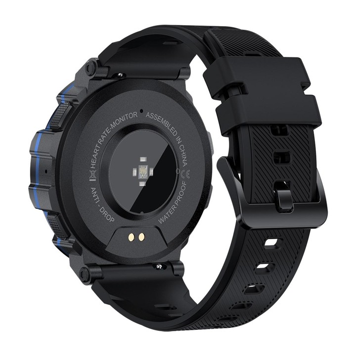PG666 1.39 inch TFT Screen Bluetooth Call Smart Watch, Support Heart Rate / Blood Pressure Monitoring(Black Blue)