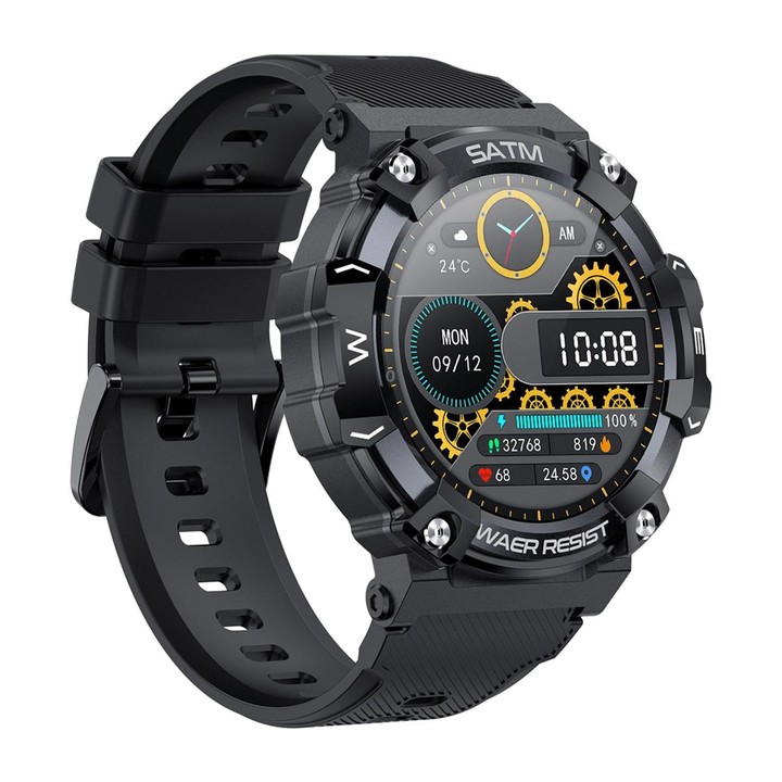 PG666 1.39 inch TFT Screen Bluetooth Call Smart Watch, Support Heart Rate / Blood Pressure Monitoring(Black)