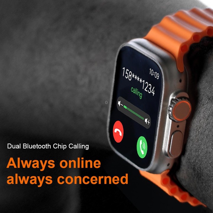 S800 Ultra Max 1.96 inch TFT Screen Smart Watch, Support Heart Rate / Blood Pressure Monitoring(Orange)