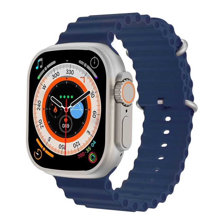S800 Ultra Max 1.96 inch TFT Screen Smart Watch, Support Heart Rate / Blood Pressure Monitoring(Blue)