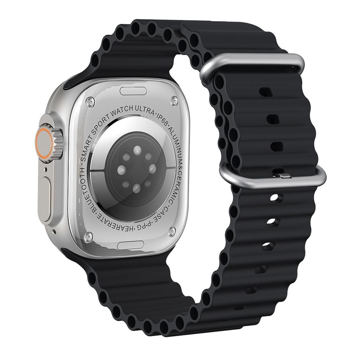 S800 Ultra Max 1.96 inch TFT Screen Smart Watch, Support Heart Rate / Blood Pressure Monitoring(Black)