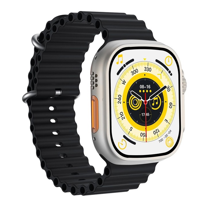 S800 Ultra Max 1.96 inch TFT Screen Smart Watch, Support Heart Rate / Blood Pressure Monitoring(Black)