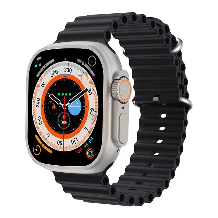 S800 Ultra Max 1.96 inch TFT Screen Smart Watch, Support Heart Rate / Blood Pressure Monitoring(Black)