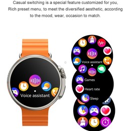 K9 1.39 inch TFT Screen Smart Watch Supports Bluetooth Calling/Health Monitoring(Gold)