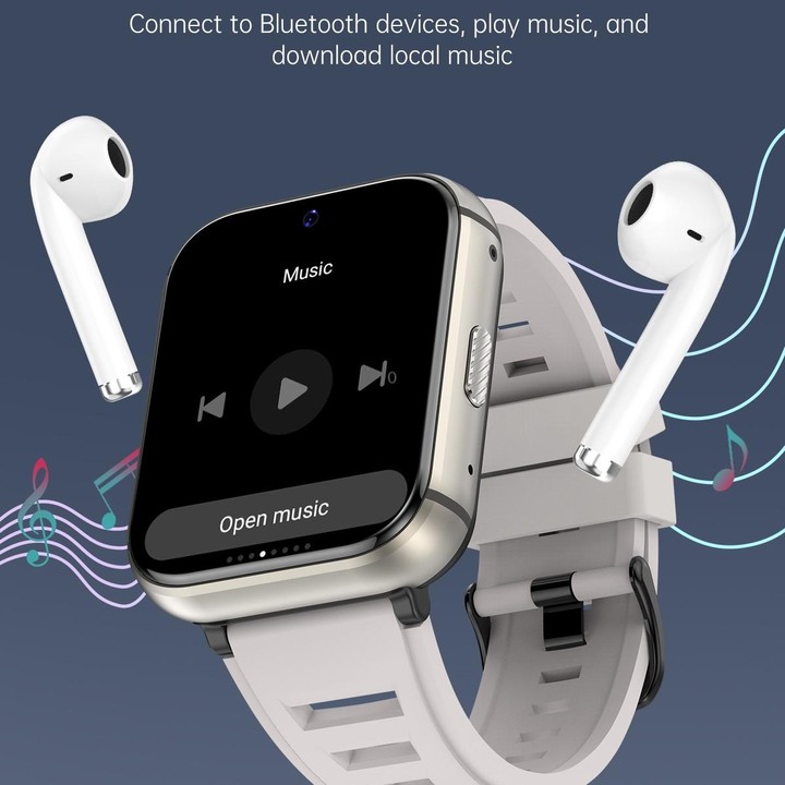 Q668 1.99 inch Screen 4G Smart Watch Android 9.0, Specification:2GB+16GB(Silver)