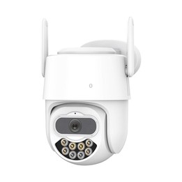 QX82 400W Dual Screen Dual Channel Synchronous Monitoring IP Camera, Plug:AU Plug