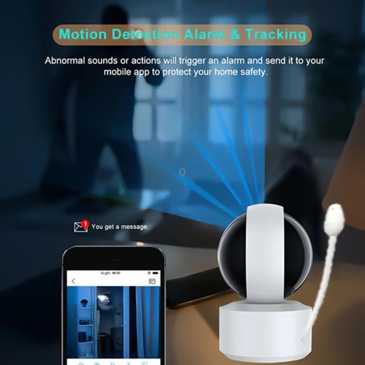 YT50 3MP Smart WIFI PTZ Camera Baby Monitor, Plug:AU Plug