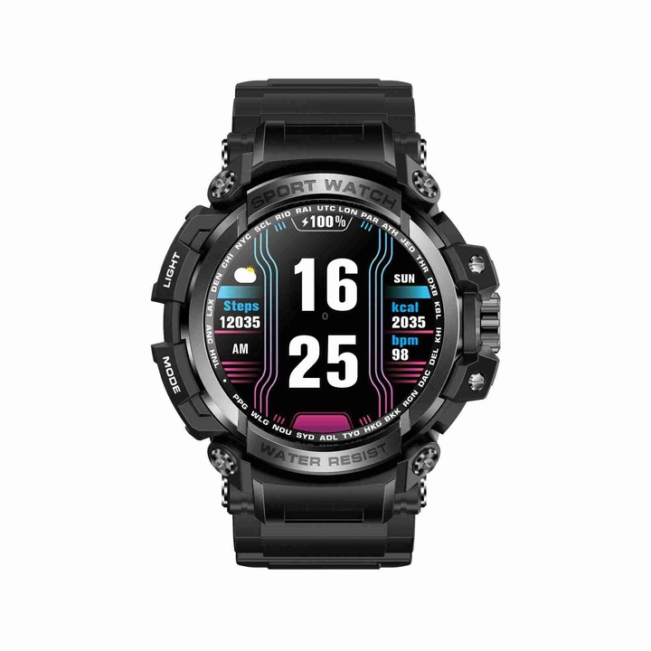 LC16 1.32 inch IP68 Waterproof Sports Outdoor Sport Smart Watch, Support Bluetooth Calling / Heart Rate Monitoring(Black)