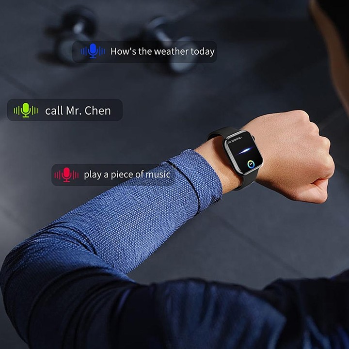 IW9 2.05 inch Square Screen Smart Watch Supports Bluetooth Calls/Blood Oxygen Monitoring(Black)